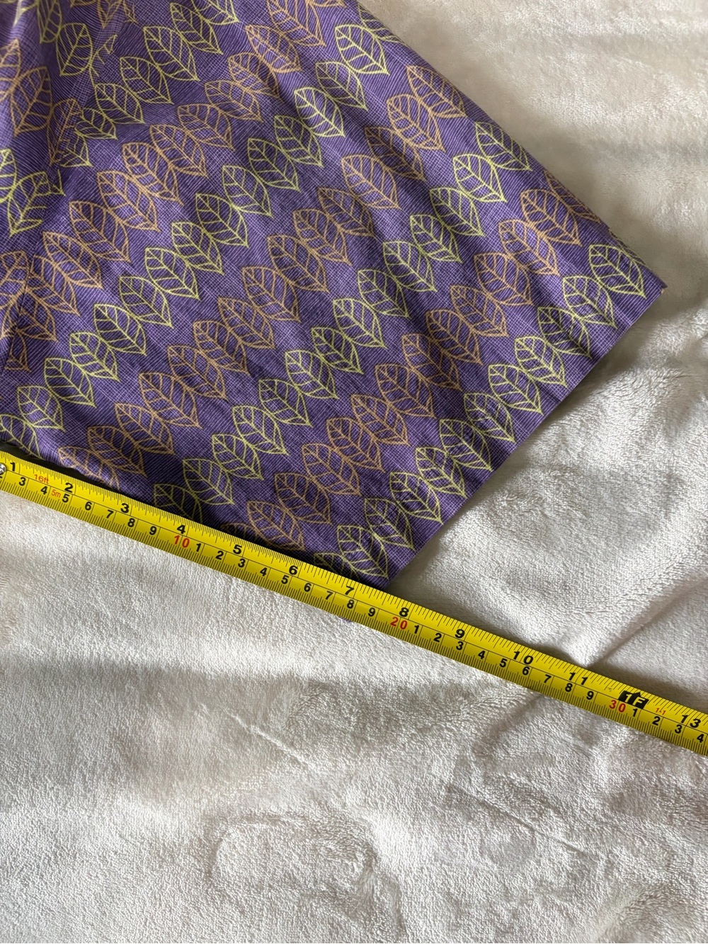 Tori Richard Honolulu Purple Leaf Print Cotton Lawn Shirt Men’s L - Picture 7 of 12